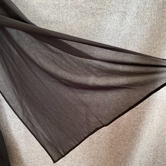 21.  BooHoo Black Sheer Long Sleeve Dress - Picture 4 of 7